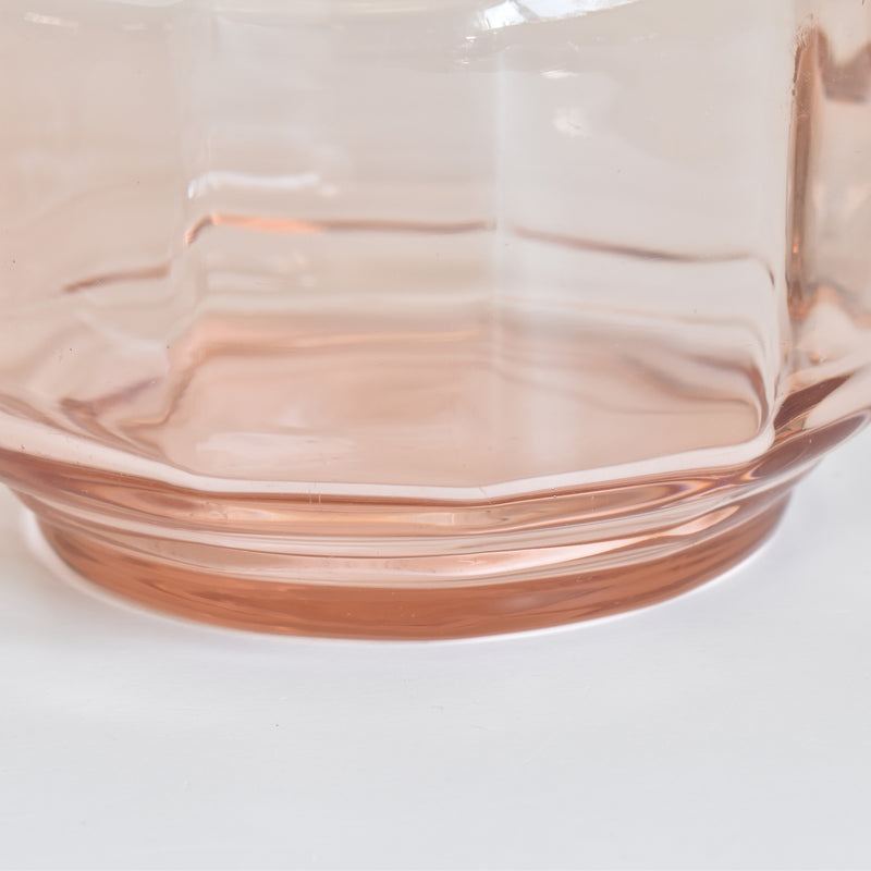 Vintage Pink Glass Pitcher