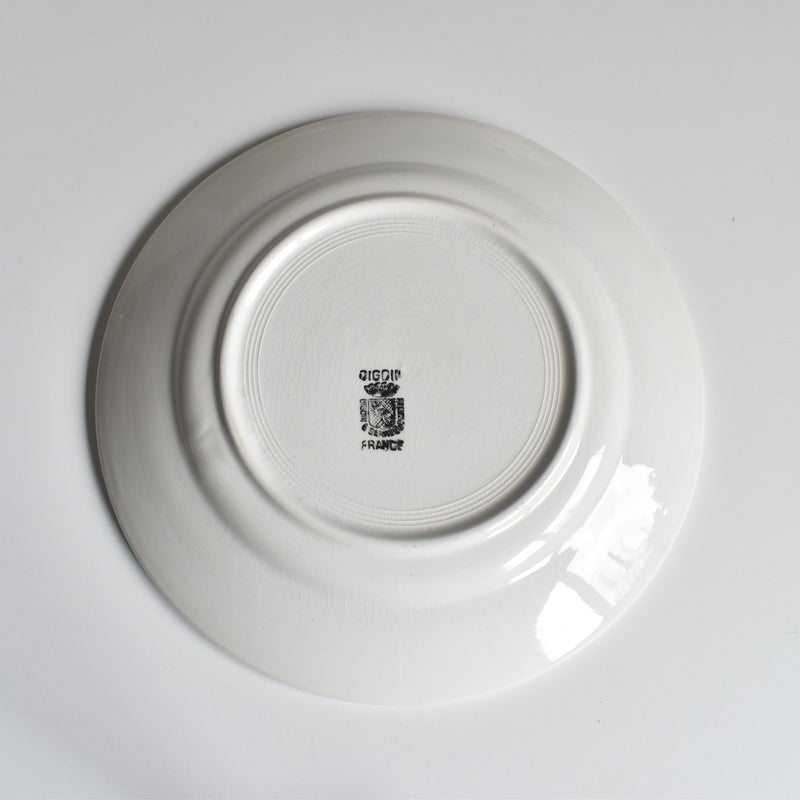 Vintage Plate Digoin & Sarreguemines Epaisse C