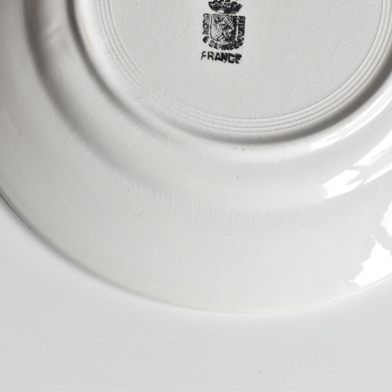 Vintage Plate Digoin & Sarreguemines Epaisse C