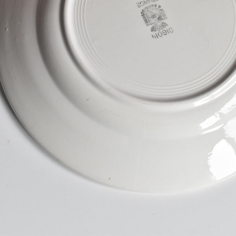 Vintage Plate Digoin & Sarreguemines Epaisse D