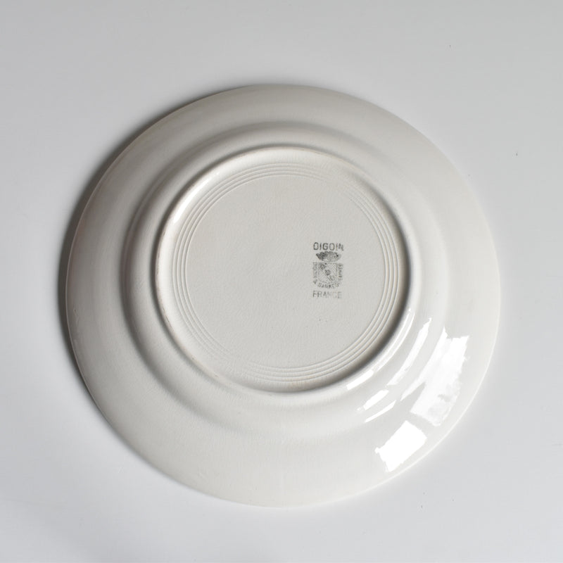 Vintage Plate: Digoin & Sarreguemines Epaisse E