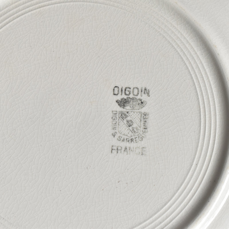 Vintage Plate: Digoin & Sarreguemines Epaisse E