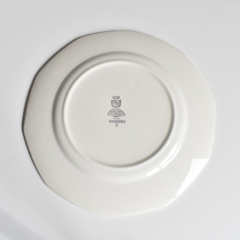 Vintage plate Digoin & Sarreguemines Nemours C