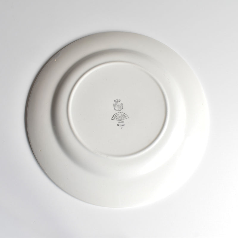 Vintage Plate Digoin & Sarreguemines Nico B