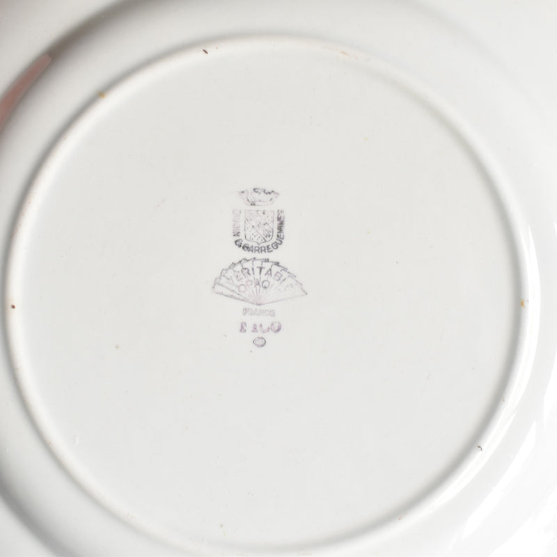 Vintage Plate Digoin & Sarreguemines Nico D