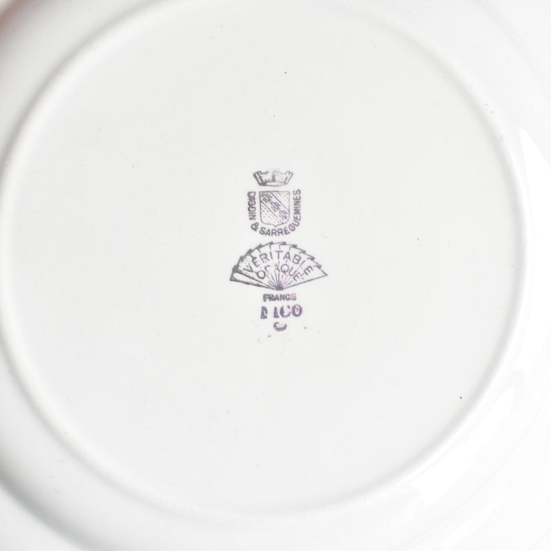 Vintage Plate: Digoin & Sarreguemines "Nico E"
