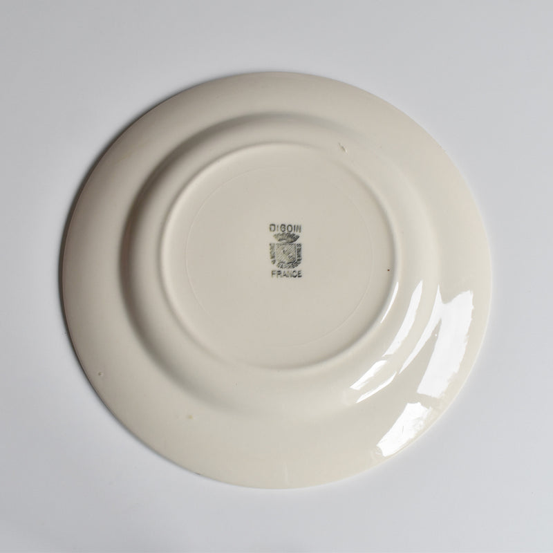 Vintage Plate Digoin & Sarreguemines simple A