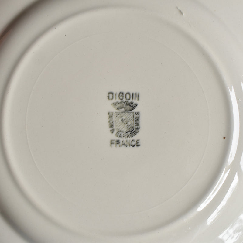 Vintage Plate Digoin & Sarreguemines simple A
