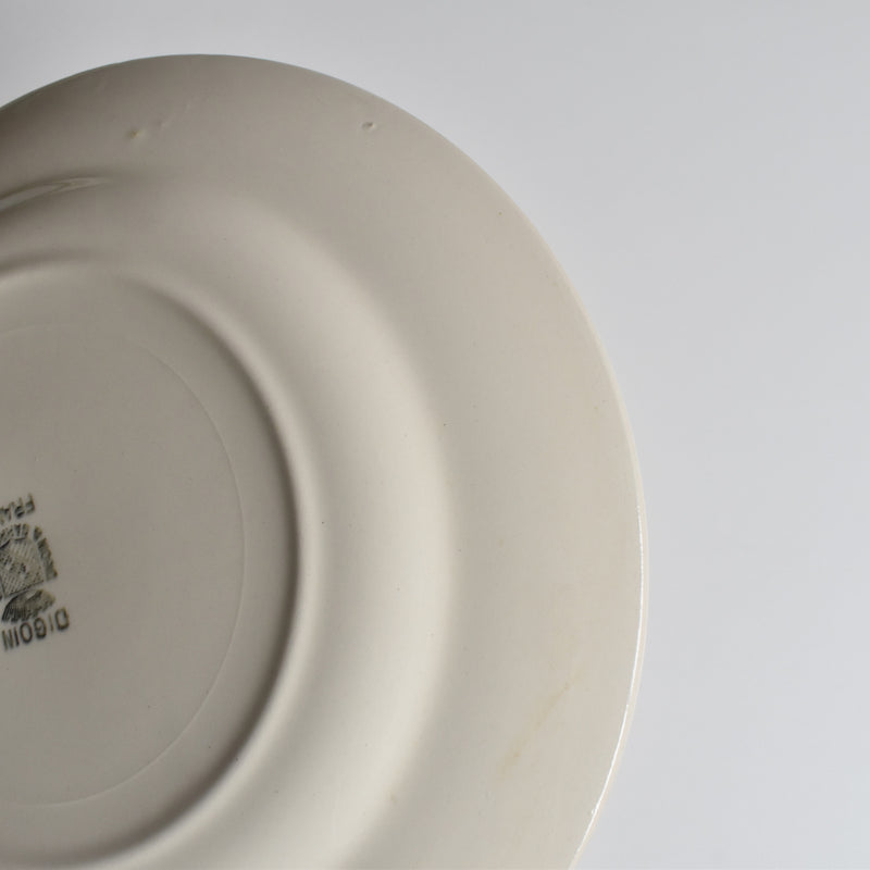 Vintage Plate Digoin & Sarreguemines simple A