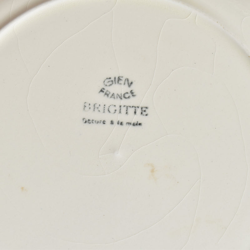 Vintage Plate Gien Brigitte (Brigitte) C