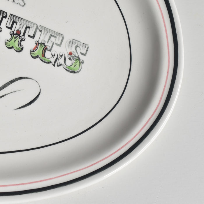 ヴィンテージオーヴァルプレート ジアン Les crudités（生野菜） Les artichaux(アーティチョック）