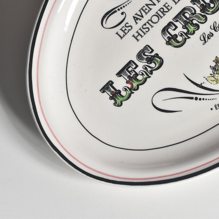 ヴィンテージオーヴァルプレート ジアン Les crudités（生野菜） les carottes(ニンジン）