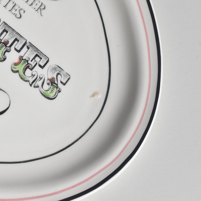 ヴィンテージオーヴァルプレート ジアン Les crudités（生野菜） Le chou(キャベツ）