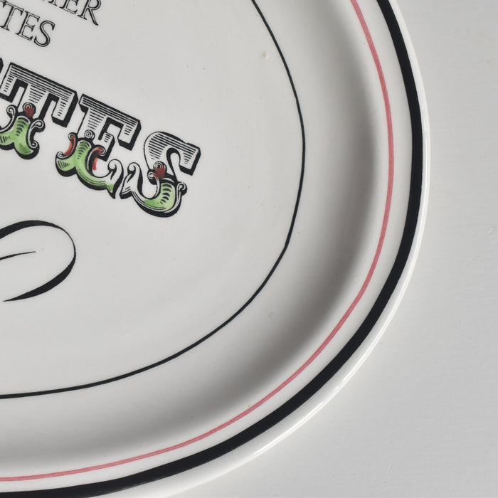 ヴィンテージオーヴァルプレート ジアン Les crudités（生野菜） Le fenouil(フェンネル）