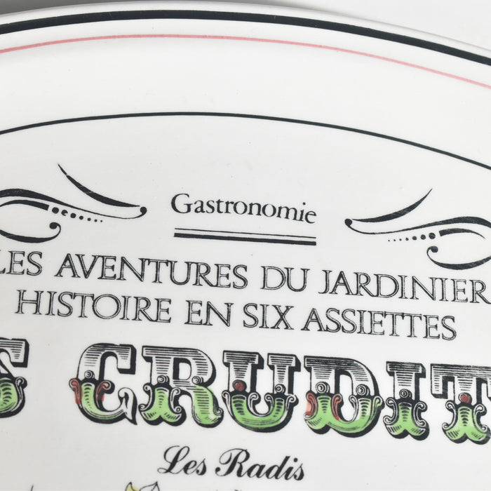 ヴィンテージオーヴァルプレート ジアン Les crudités（生野菜） Les radis(ラディッシュ）