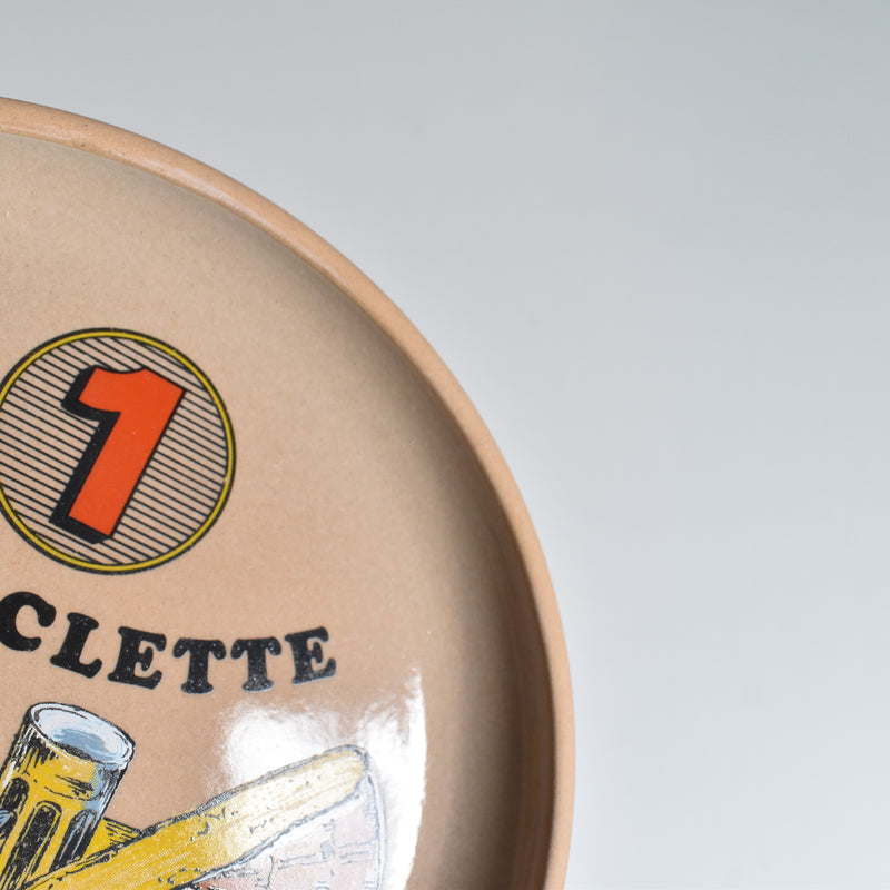 Vintage Plate, Gien La Raclette ①
