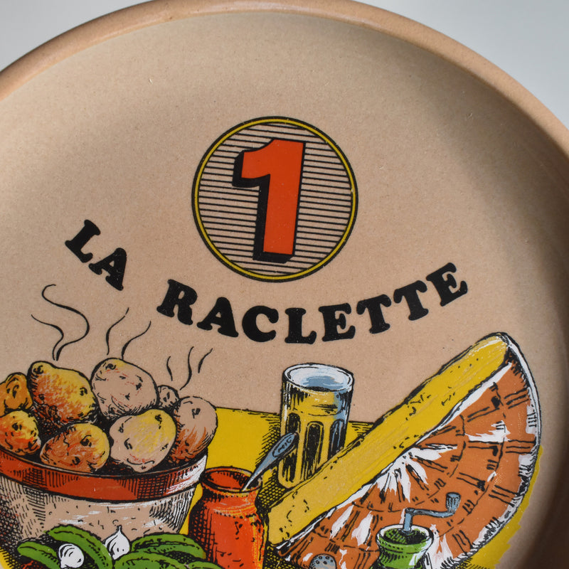 Vintage Plate, Gien La Raclette ①