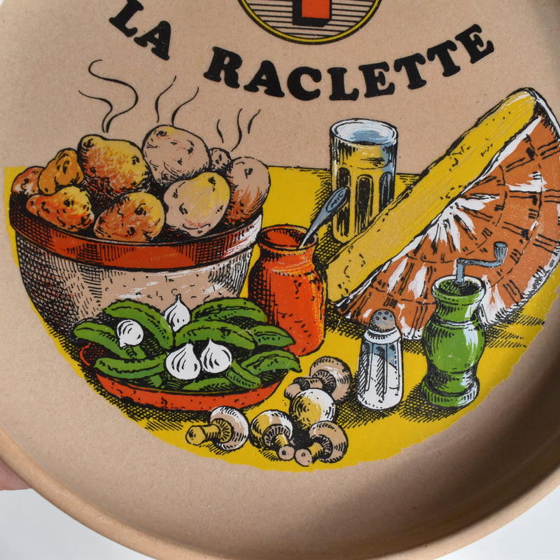 Vintage Plate, Gien La Raclette ①
