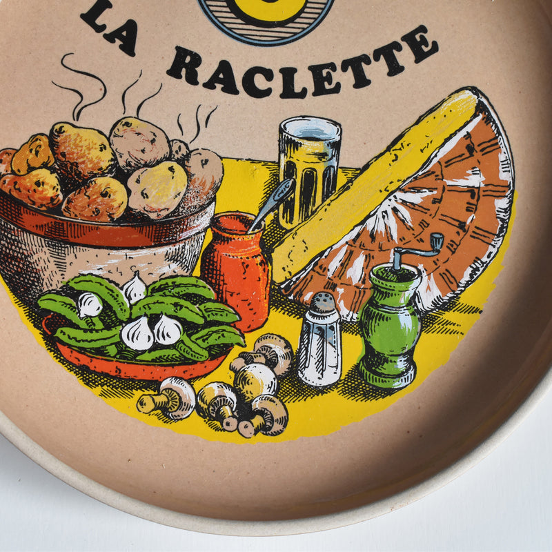 Vintage plate Gien La Raclette (Raclette) ③