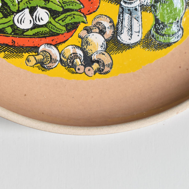 Vintage plate Gien La Raclette (Raclette) ③
