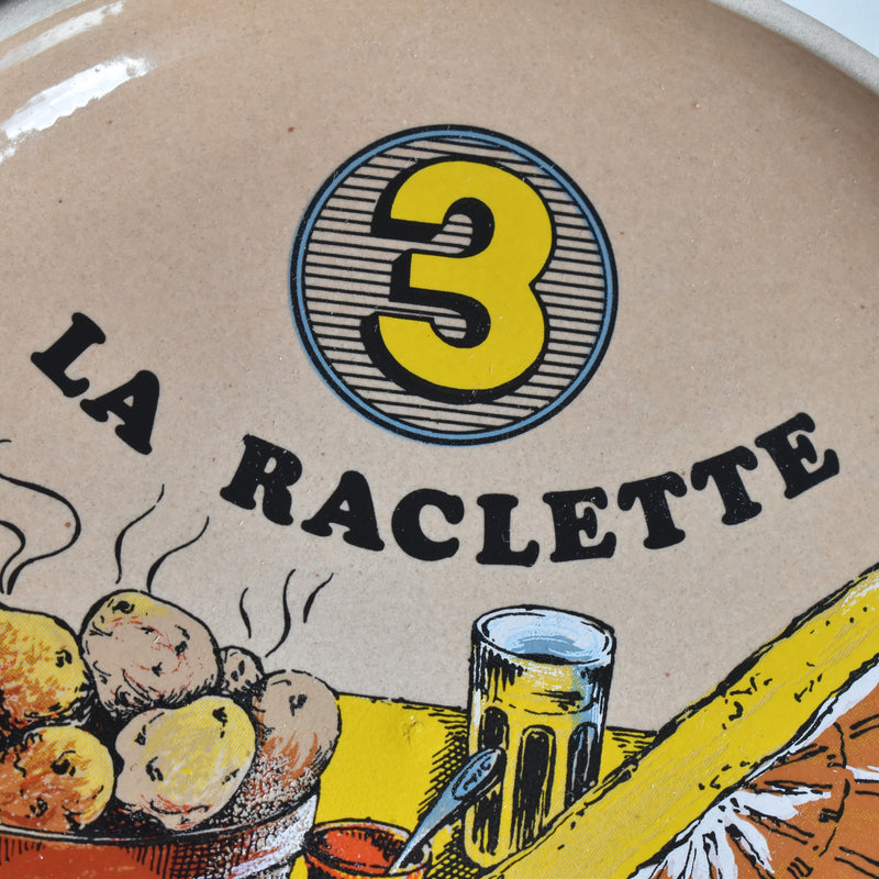 Vintage plate Gien La Raclette (Raclette) ③