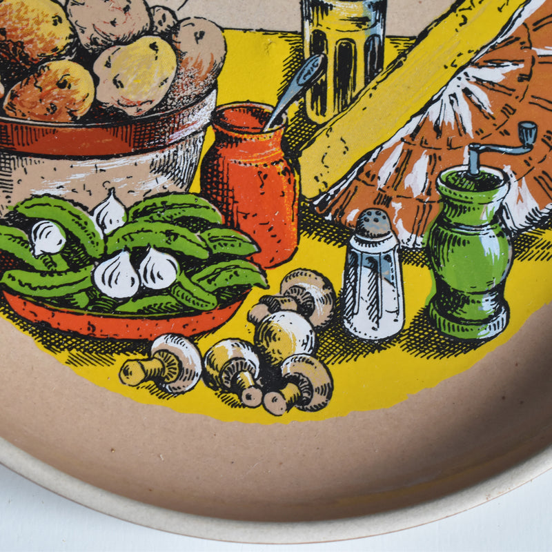 Vintage plate Gien La Raclette (Raclette) ③