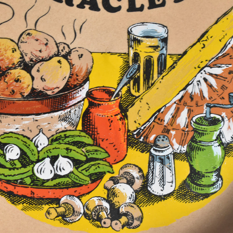 Vintage Plate Gien La Raclette ⑤