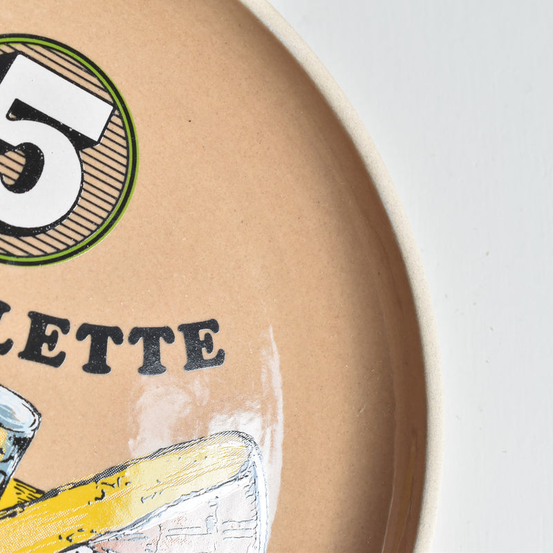 Vintage Plate Gien La Raclette ⑤