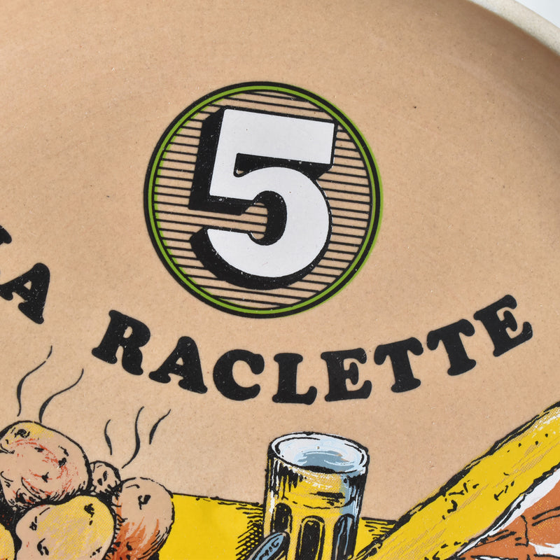Vintage Plate Gien La Raclette ⑤