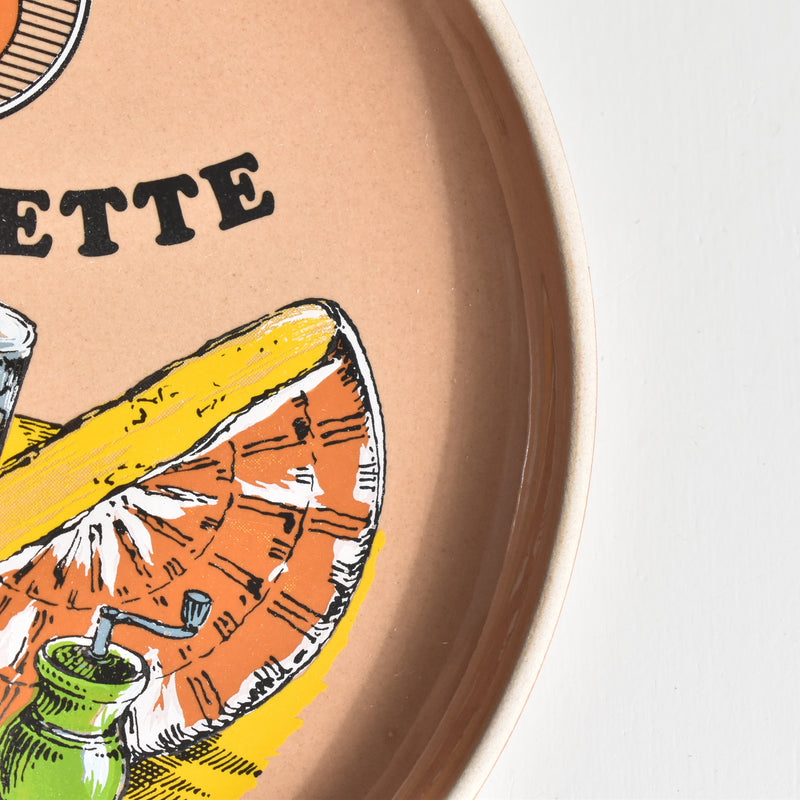 Vintage Plate Gien La Raclette ⑥