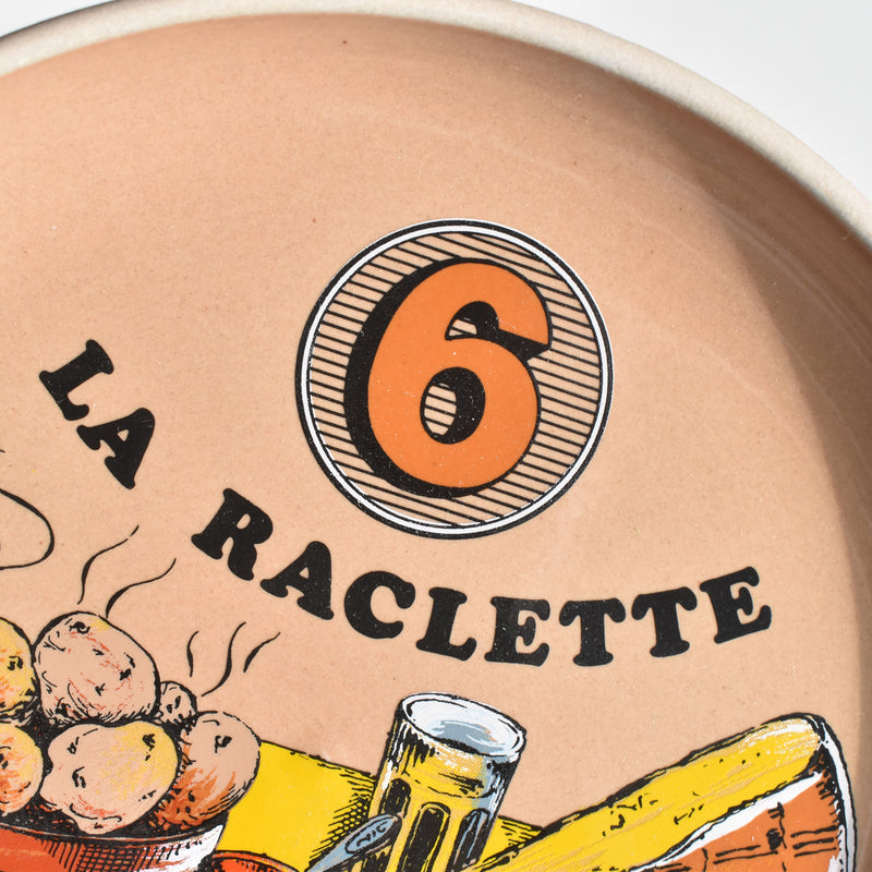 Vintage Plate Gien La Raclette ⑥