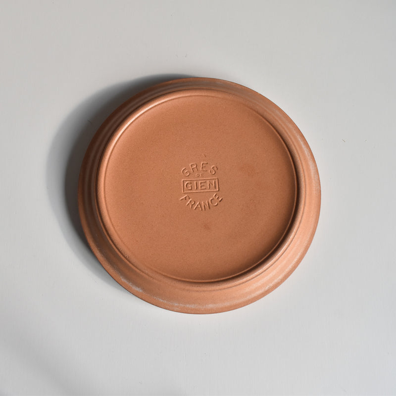 Vintage Plate Gien La Raclette Pink ①