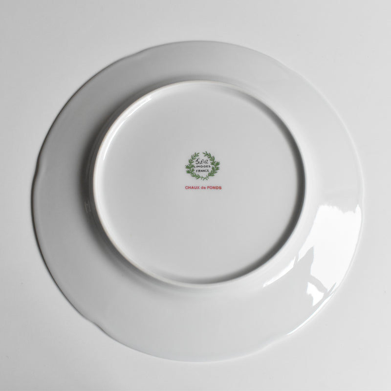 Vintage Plate Limoges GDA Chaux de Fonds H