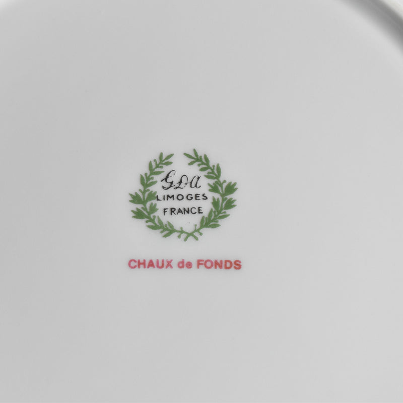Vintage Plate Limoges GDA Chaux de Fonds H