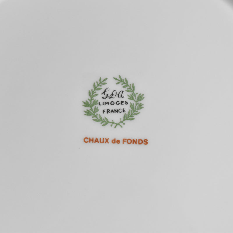 Vintage Plate Limoges GDA Chaux de Fonds B