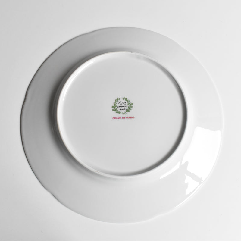 Vintage Plate Limoges GDA Chaux de Fonds D
