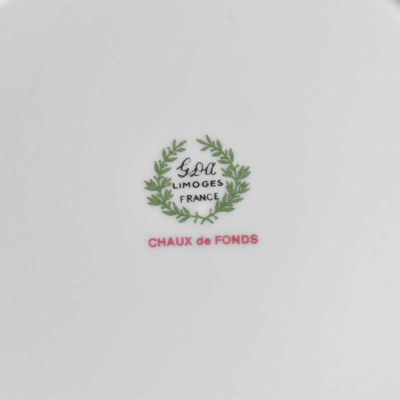 Vintage Plate Limoges GDA Chaux de Fonds D