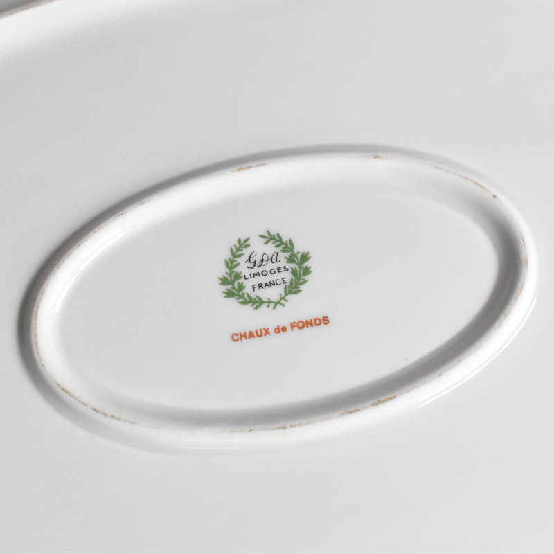 Vintage Oval Platter Limoges GDA Chaux de Fonds