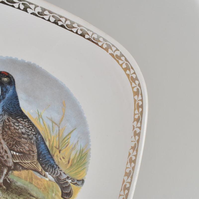 Vintage plate, Longchamp, Gibier Gourse (Grouse) B