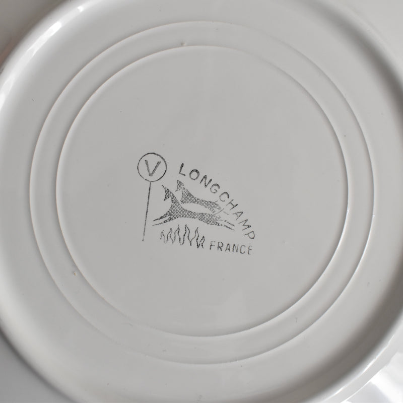 Vintage plate, Longchamp, Gibier Gourse (Grouse) B