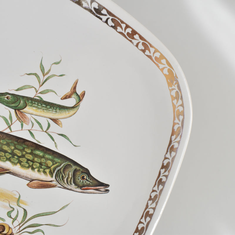 Vintage plate, Longchamp, Poisson Brochet (Pike)