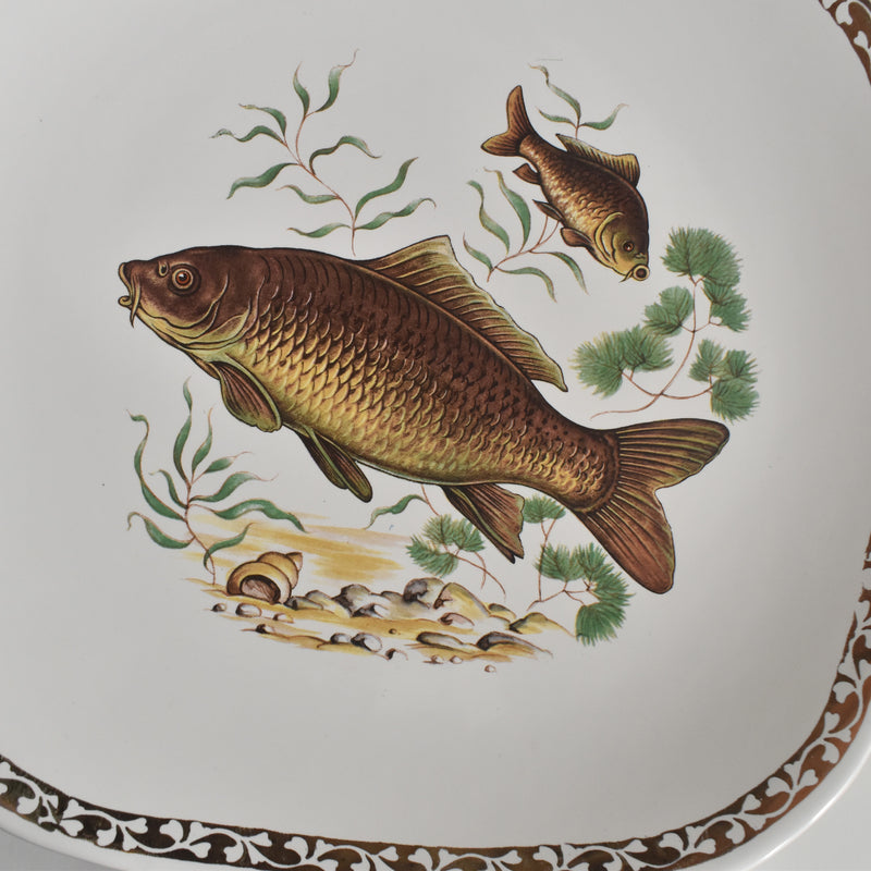 Vintage Plate, Longchamp Poisson Carpe (Carp) A
