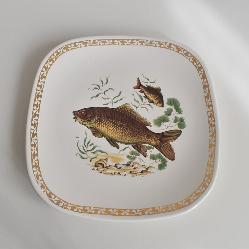 Vintage Plate, Longchamp Poisson Carpe (Carp) A