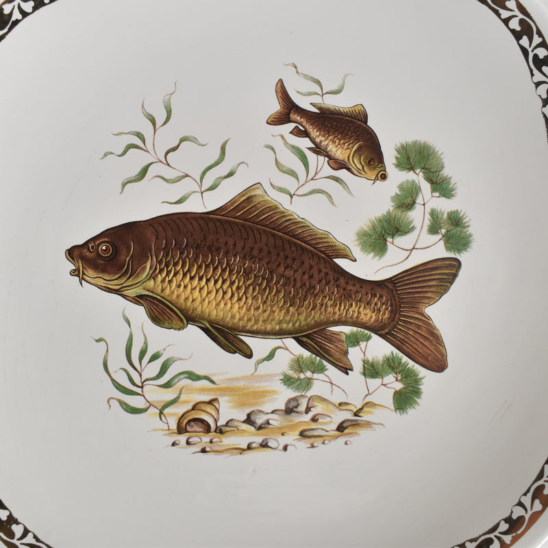 Vintage Plate Longchamp Poisson Carpe (Carp) B