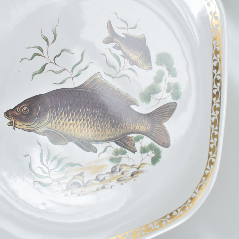 Vintage Plate Longchamp Poisson Carpe (Carp) B
