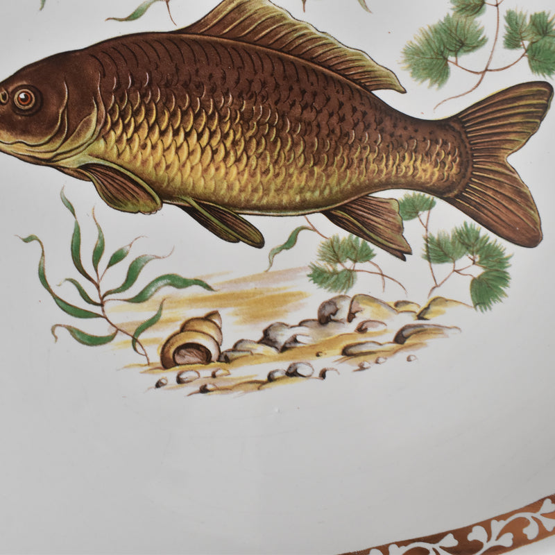 Vintage Plate Longchamp Poisson Carpe (Carp) B