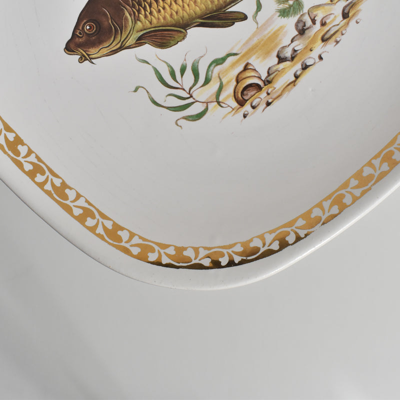 Vintage Plate Longchamp Poisson Carpe (Carp) B