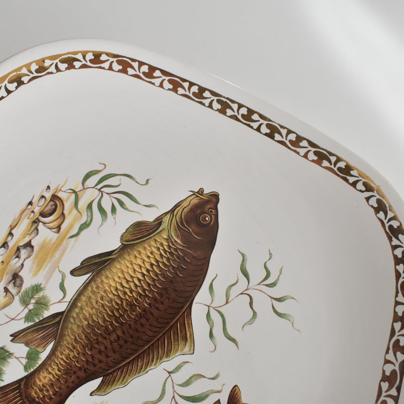Vintage Plate Longchamp Poisson Carpe (Carp) B