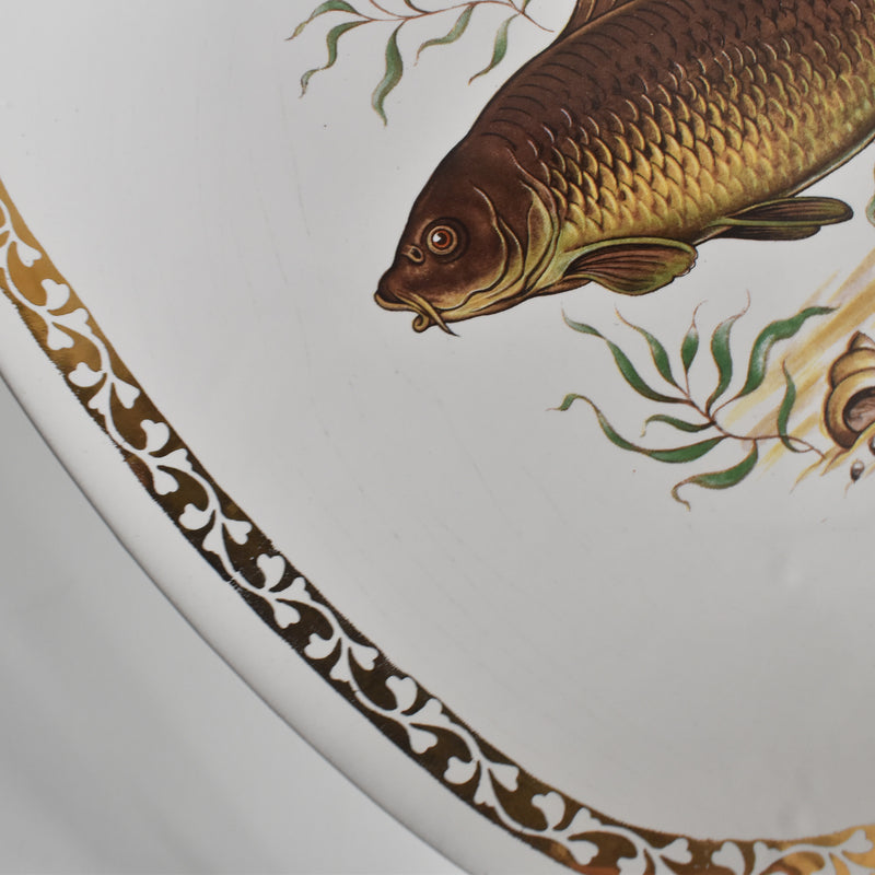 Vintage Plate Longchamp Poisson Carpe (Carp) B