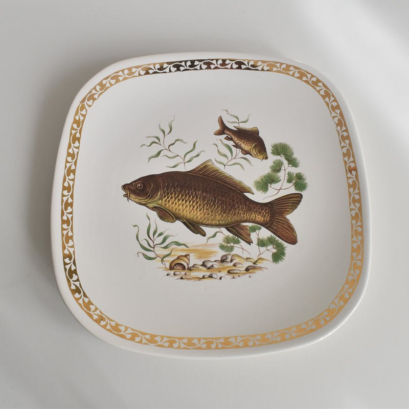 Vintage Plate Longchamp Poisson Carpe (Carp) B